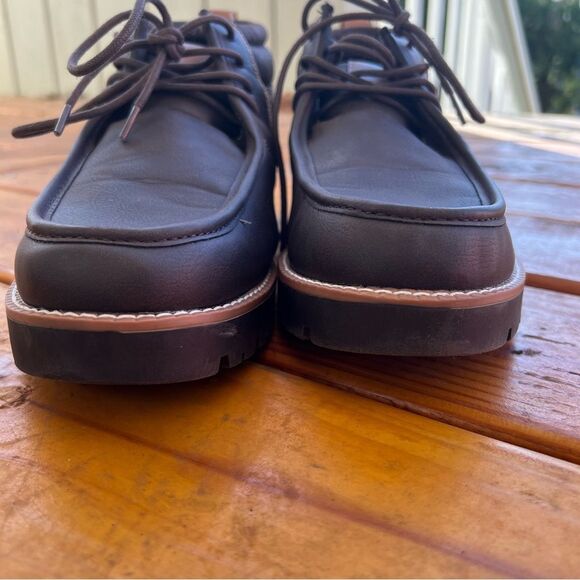 Weatherproof Vintage Men's Faux Leather Hiking Chukka Boots Chester Brown sz 10 - Picture 8 of 10